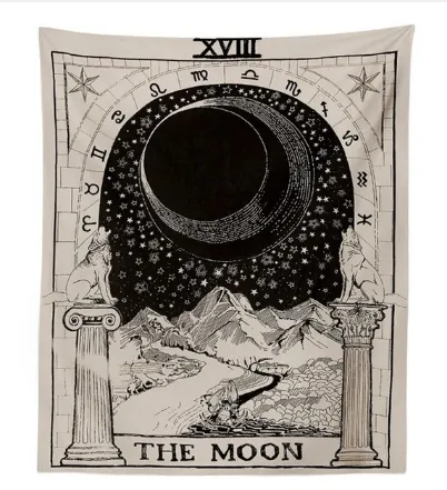 Astrology star sun star moon living room bedroom tapestry home decoration - The Moon