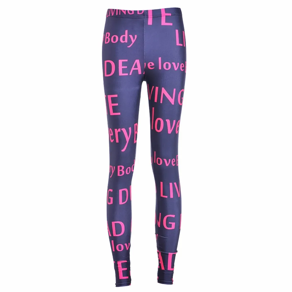Digital printing leggings tights nine pants women - H-S