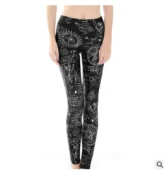 Digital printing leggings tights nine pants women - View 1