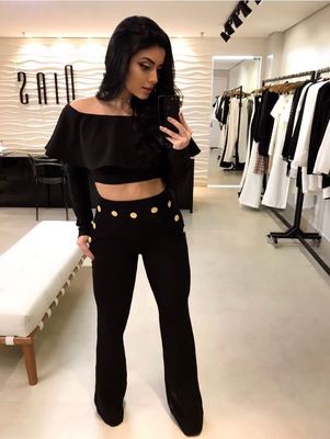 Amazon Exploits European And American Women's Long Sleeved Women's Coat Fashion Button Trousers