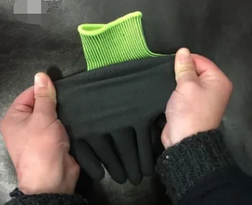 More labor insurance nitrile dipped breathable ultra-thin wear-resistant anti-skid handling gardening gloves WG501 fluorescent yellow – image 4