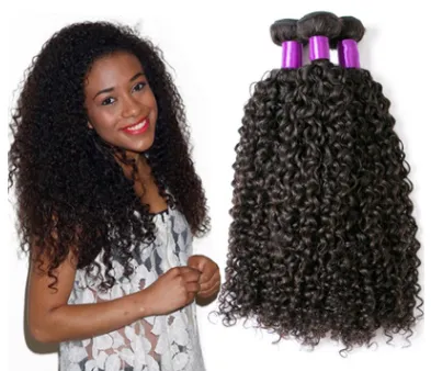 Brazilian Virgin Human Hair Kinky Curly Brazil Real Wig Hair Curtain 16Inch - Shop at LoveMi