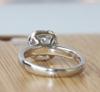 Round  Diamond Ring Female Europe And America Cross-border For Nightclub Queen Party Engagement Ring