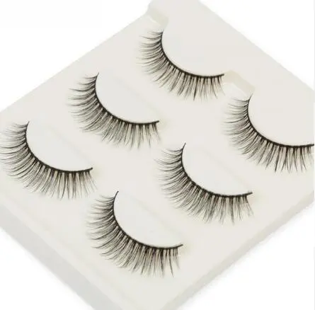Compatible with Apple, 3 pair false eyelashes mink hair lashes Slim curly raised fake Eyelasehe extension Cilios Posticos makeup 3D60 - Shop at LoveMi