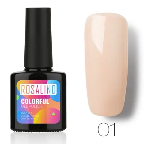 ROSALIND Solid Color Bobbi Glue UV Nail Polish Gel