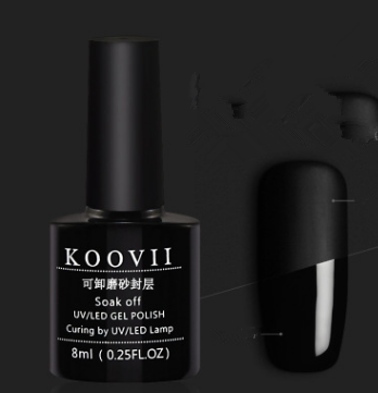 KOOVII only frosted seal, nail polish, matte, fog, phototherapy, glue, top oil, matte, retro transparent nail polish.