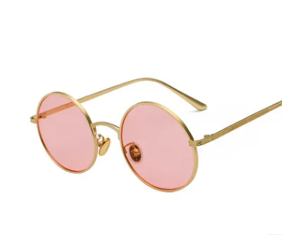 Metal circular frame sunglasses punk wind glasses C12 - Shop at LoveMi
