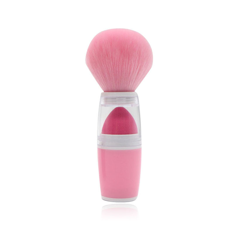 New portable blush brush single loose powder sponge head puff blush loose powder multi purpose makeup tools Pink - Shop at LoveMi