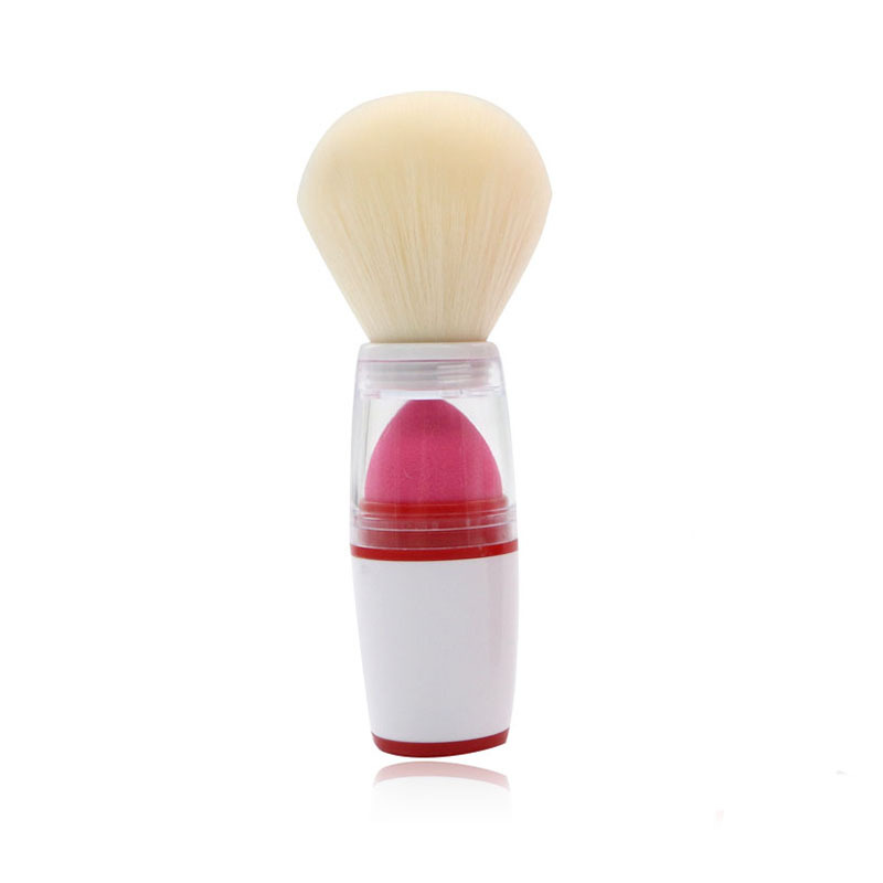 New portable blush brush single loose powder sponge head puff blush loose powder multi purpose makeup tools White - Shop at LoveMi