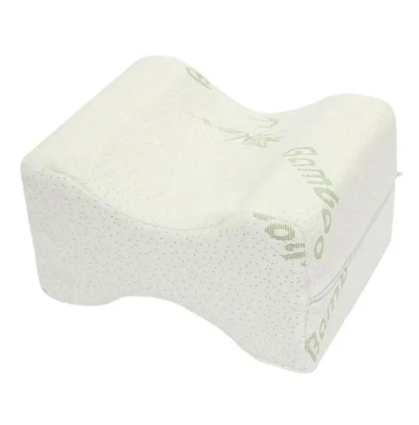 Memory Foam Knee Leg Pillow Bed Cushion Wedge Pressure Relief Sleep Support Aid - White2