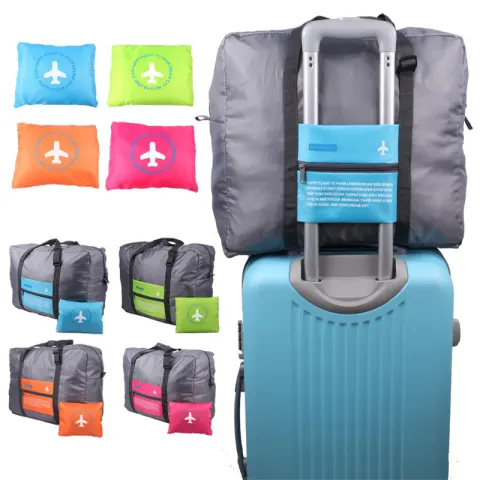 Large Capacity Foldable Travel Bag Nylon Waterproof Gym Duffel