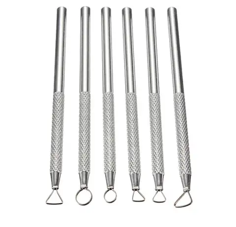 6Pcs Polymer Clay Ceramic Tape Sculpture Tools Caving Scraper