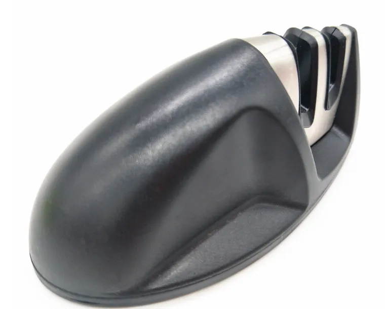 Household Multifunctional Fast Two-stage Tungsten Steel Ceramic Sharpener - Black