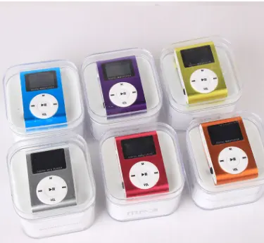 Metal Clip Mp3 Card Player Cute Mini Sports Iron