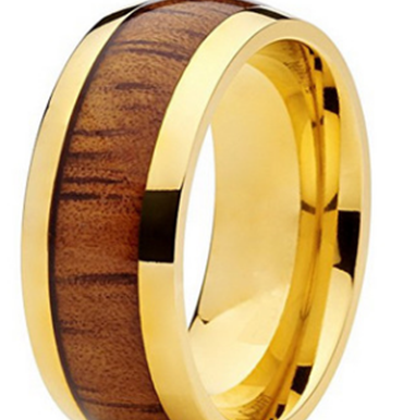 Men's Tungsten Gold Ring