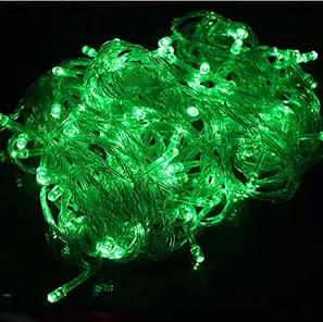 LED Fairy String Lights Multicolor Garland Beads Outdoor Waterproof Holiday Party Christmas Tree Decor - Green