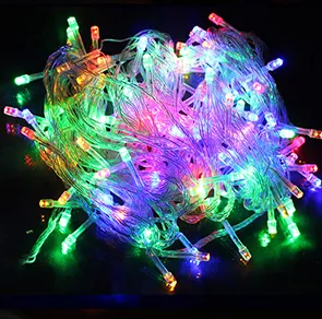 LED Fairy String Lights Multicolor Garland Beads Outdoor Waterproof Holiday Party Christmas Tree Decor Multicolor - Shop at LoveMi