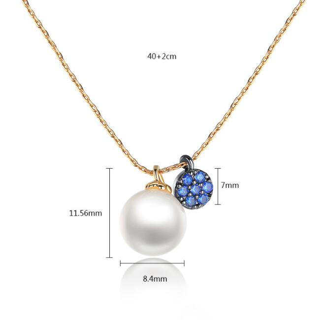 Necklace AAA Zircon Inlaid Colorful Zirconium New Creative Pearl Jewelry