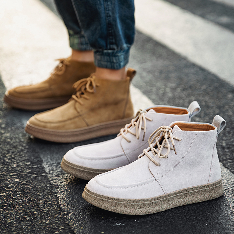 Men's Autumn And Winter Casual High-top Men's Shoes Retro Tooling Boots