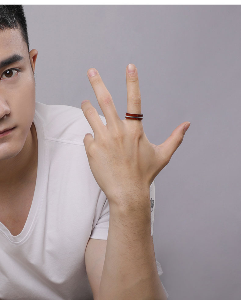 Men's Tungsten Gold Ring 2-2