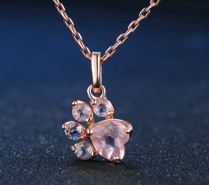 Pretty Paw Print Necklace