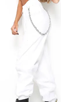 Mellow Chain Pants - White - View 1