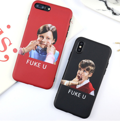 Funda celular cara divertida pellizcable compatible