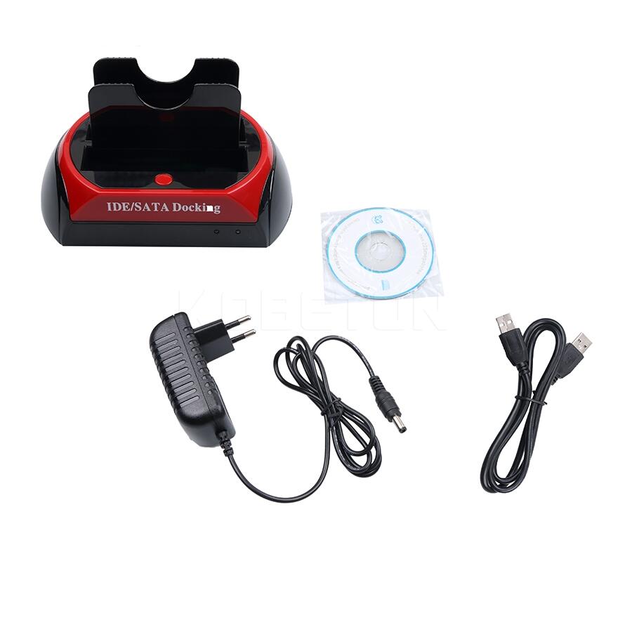 Caja disco duro externo 2.0 2.5 3.5 pulgadas dual SATA IDE lector tarjetas PC
