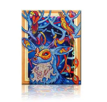 Mit Perlen - Der Hirsch - Diamond Painting - 40X50