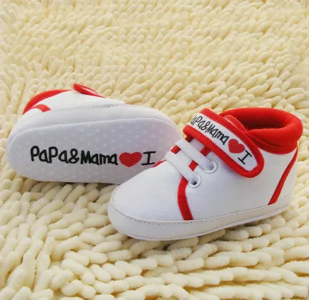 Baby Toddler Shoes Love Dad and Mom