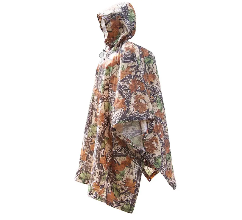 Jungle through mountaineering camouflage raincoat Outdoor hiking