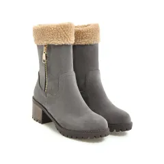snow boots - Grey - View 1
