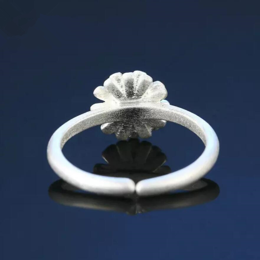 925 Sterling Silver Daisy opening ring
