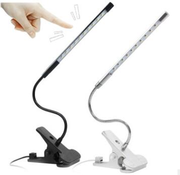 Clip on LED USB Light Flexible Reading Touch Desk Lamp - Image 4