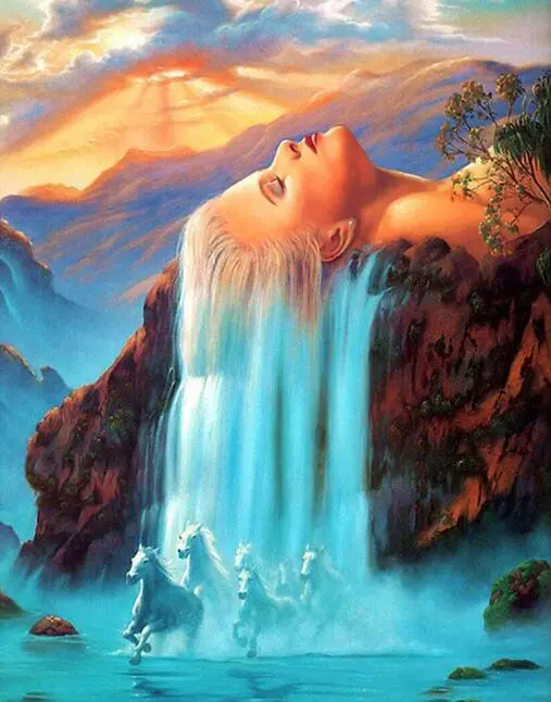 Landscape Cat Diamond Painting New Crystal Diamond Embroidery Painting 20X25 - Shop at LoveMi