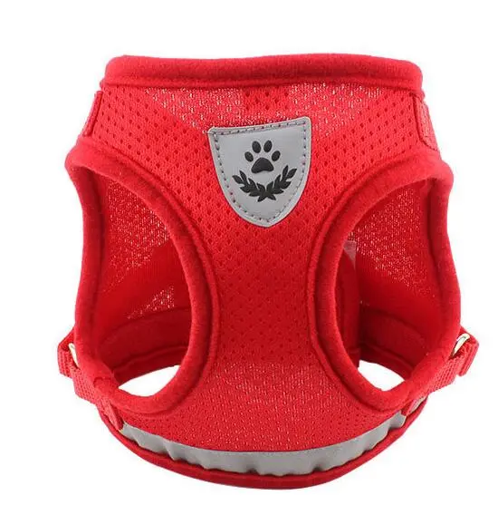 Dog Harness And Leash Set - Red