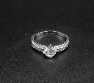 classic ladies ring micro-inlaid zircon female ring simple Korean student tail ring jewelry manufacturers wholesale