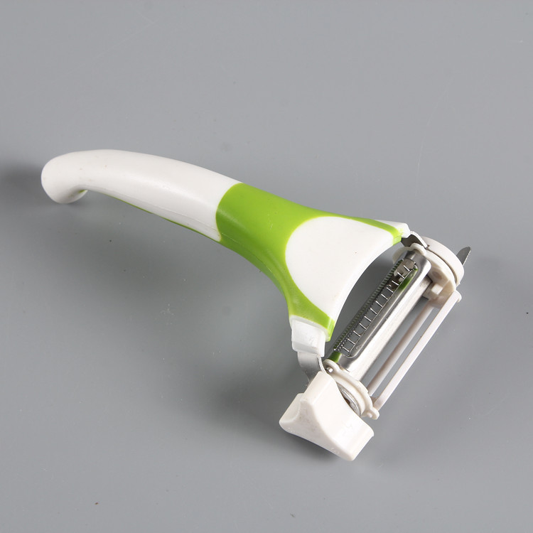 Stainless steel three in one rotated fruit peeling knife