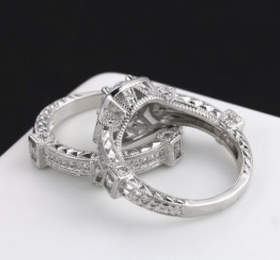 European and American luxury double-layer ring