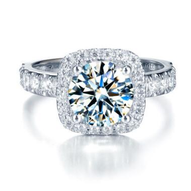 Wedding accessories couple fashion ring Korean version of the square zircon ring female ring