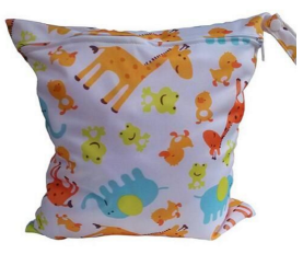 Useful Waterproof Reusable Zipper Baby Cloth Diaper Wet Dry Bag — view 2