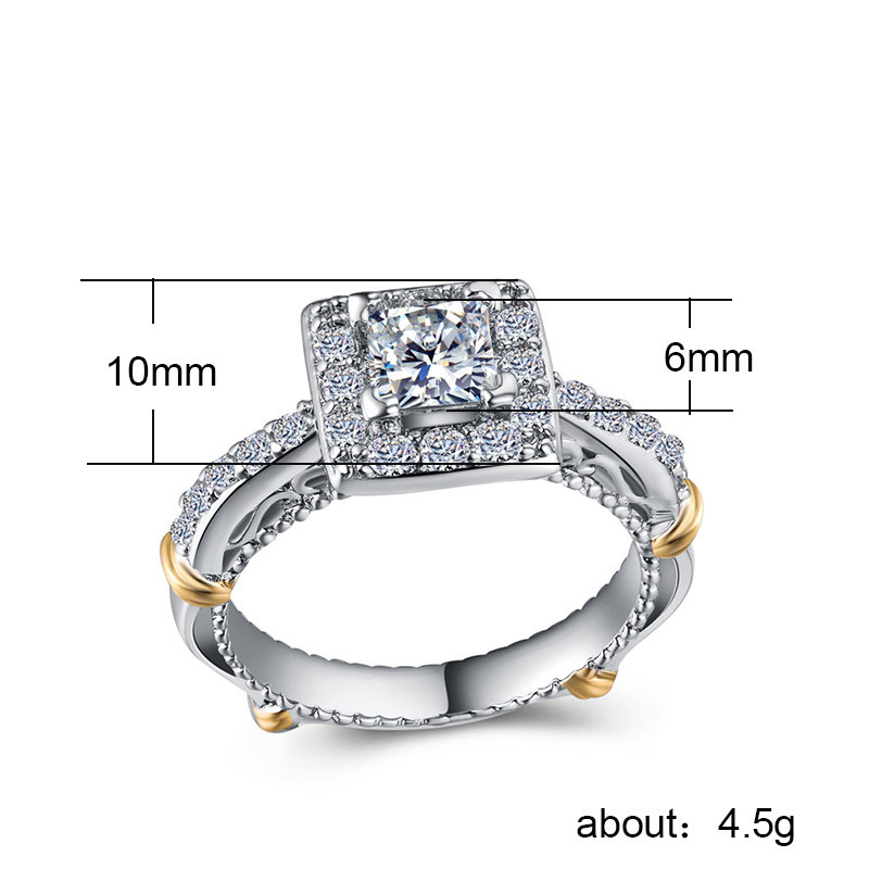 Personality color ring zircons