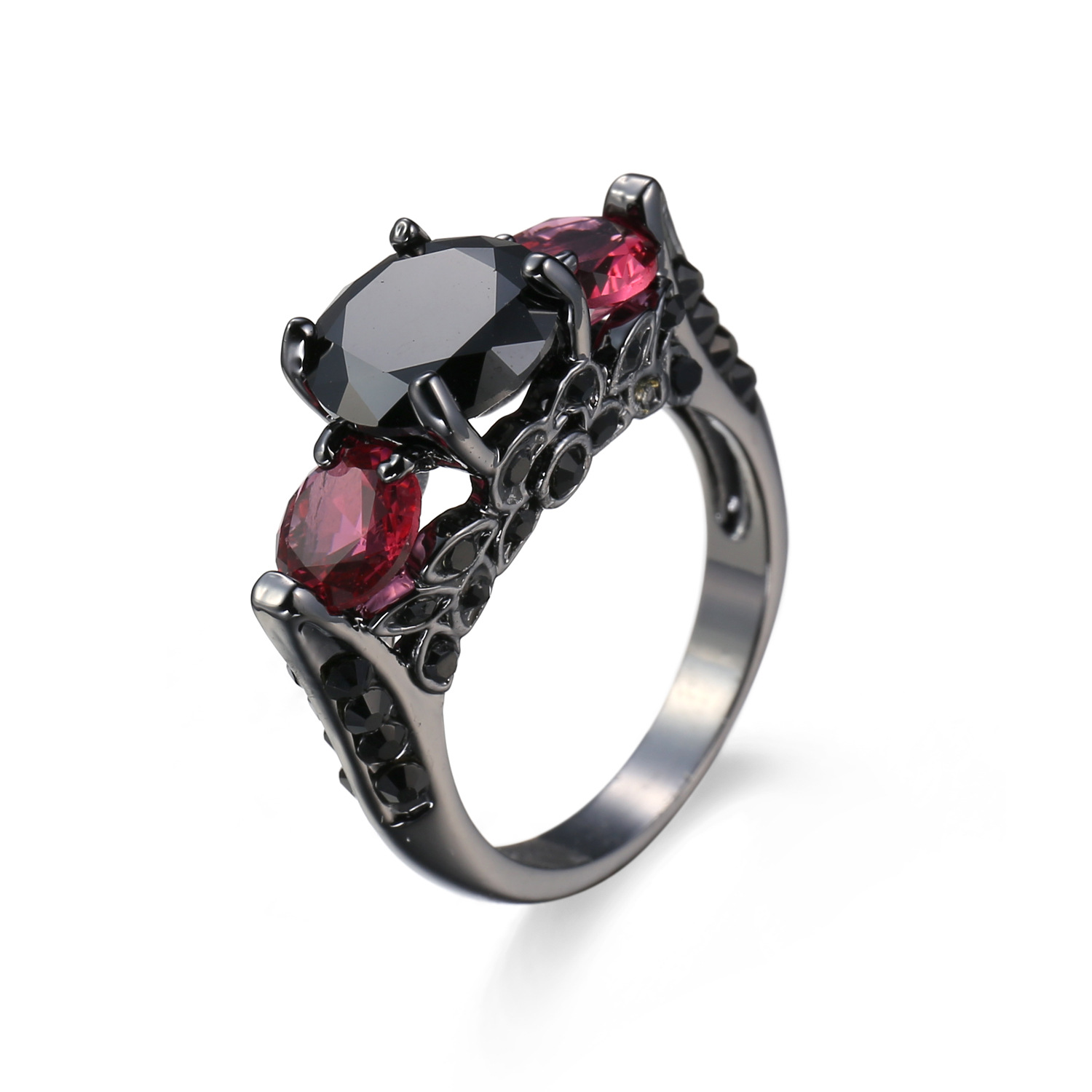 Zircon jewelry ring