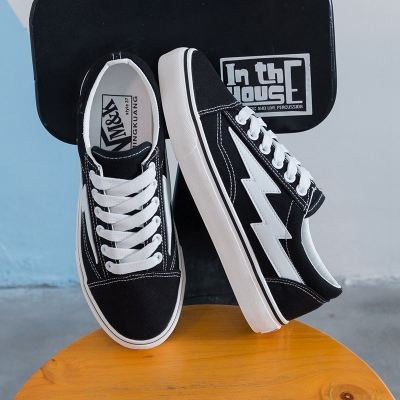 Cloth Lace-Up Sneakers, picture 2 of 4