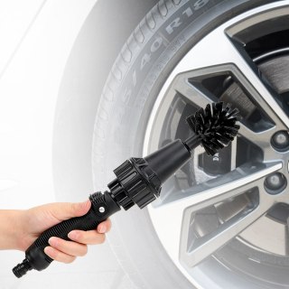Water-Driven Rotary Brush — spins off the hose, no motor