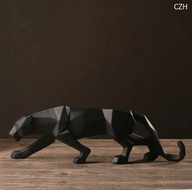 Modern Abstract Black Panther Sculpture Black - Shop at LoveMi