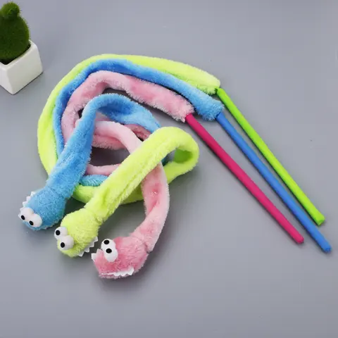 Pet Cat Toy Cartoon Snake Funny Cat Rod Cat