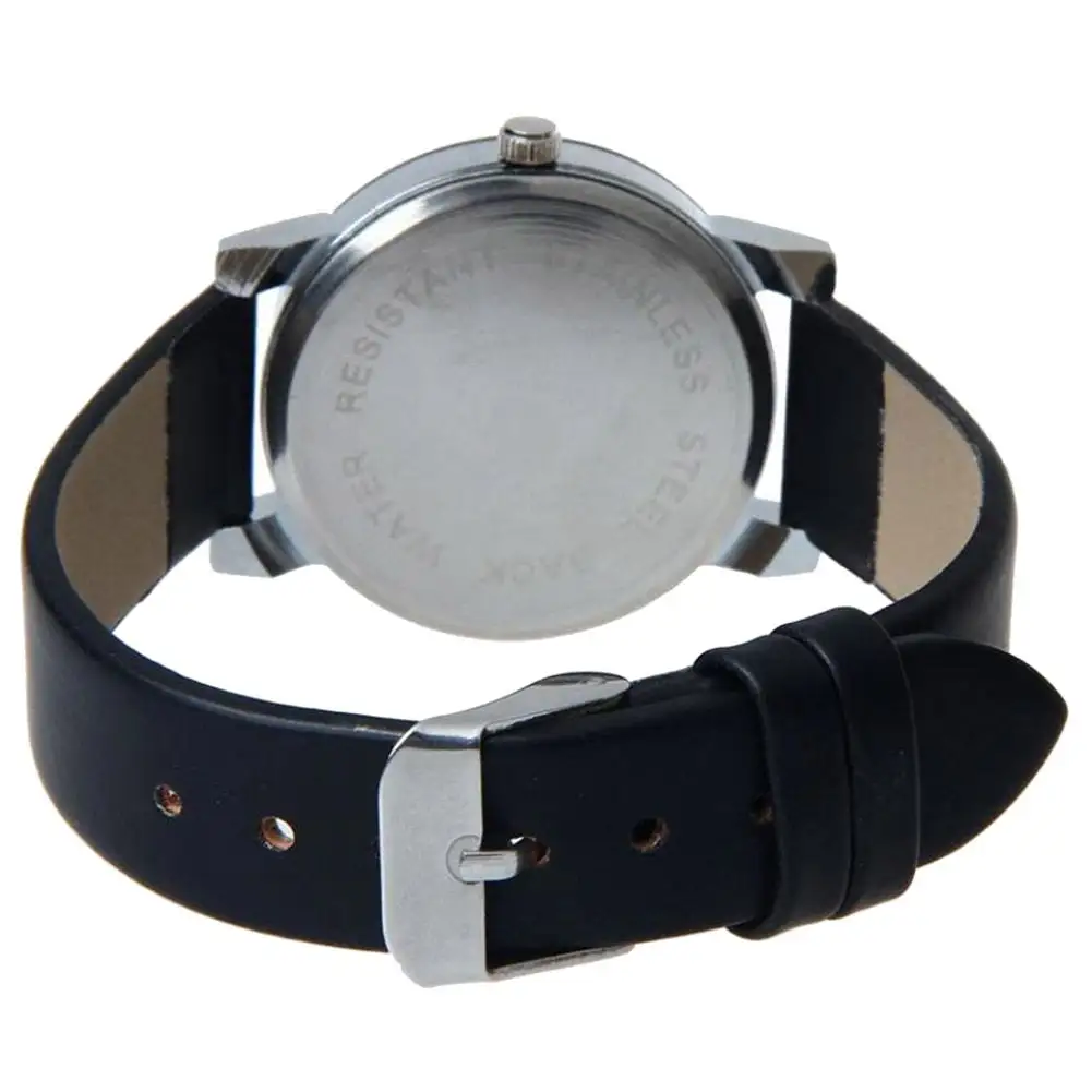 Couple convex meridian belt watch casual men