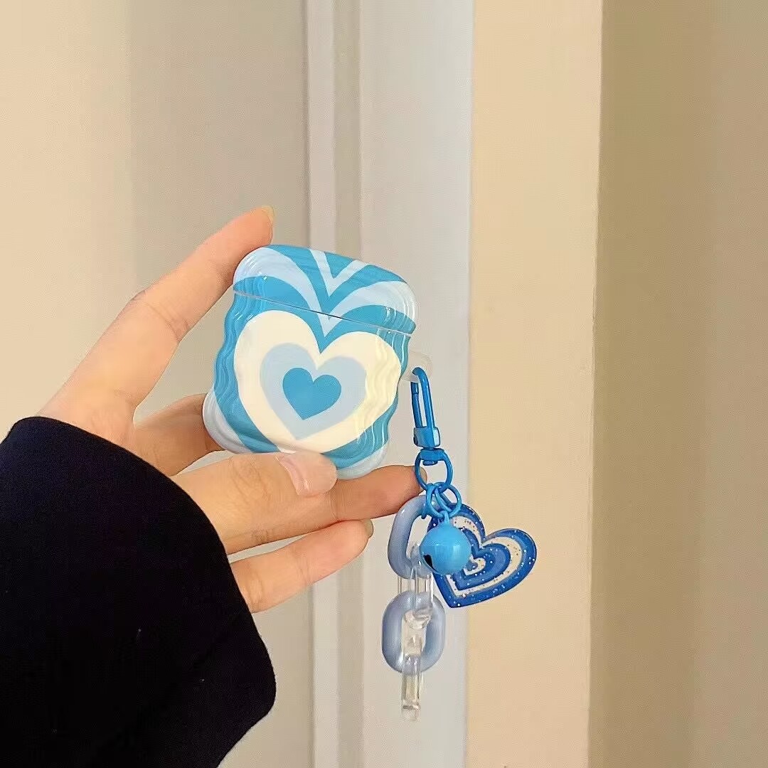 Blue Love Earphone Cover Pendants Soft Shell - Image 2