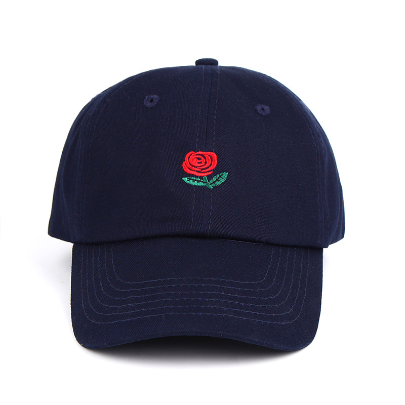 Rose Embroidered Hat Sunscreen Korean Casual Sun Hat